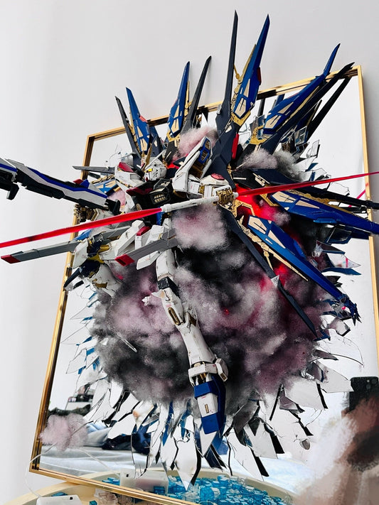 Broken Mirror Gundam Blue Equivalent Battle Stance - Lyk Repaint