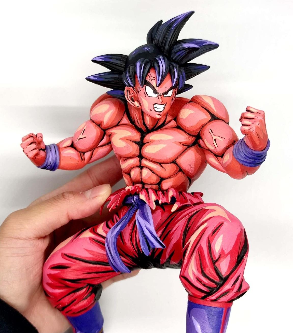 Dragon Ball Anime coating Comic color effect Figure Goku red - paintingmodel