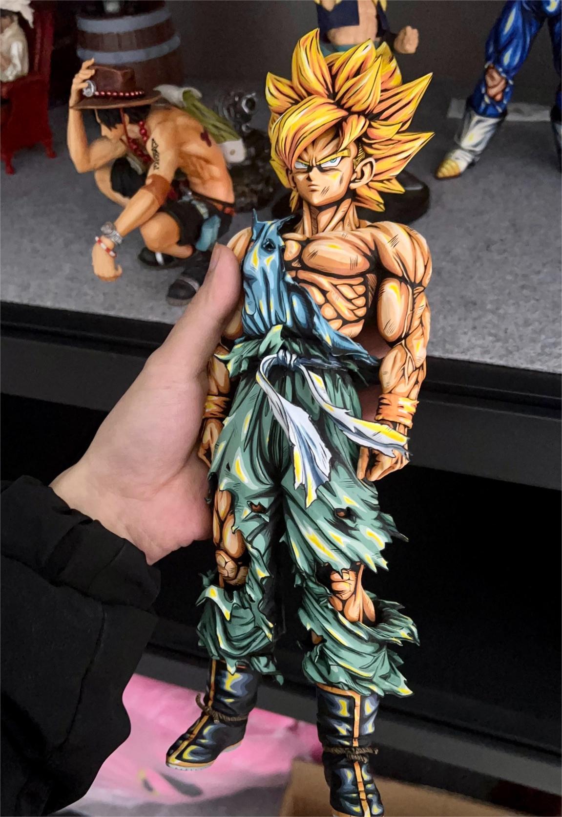 Dragon Ball Anime coating Comic color effect Figure Goku Super Saiyan 2 - paintingmodel