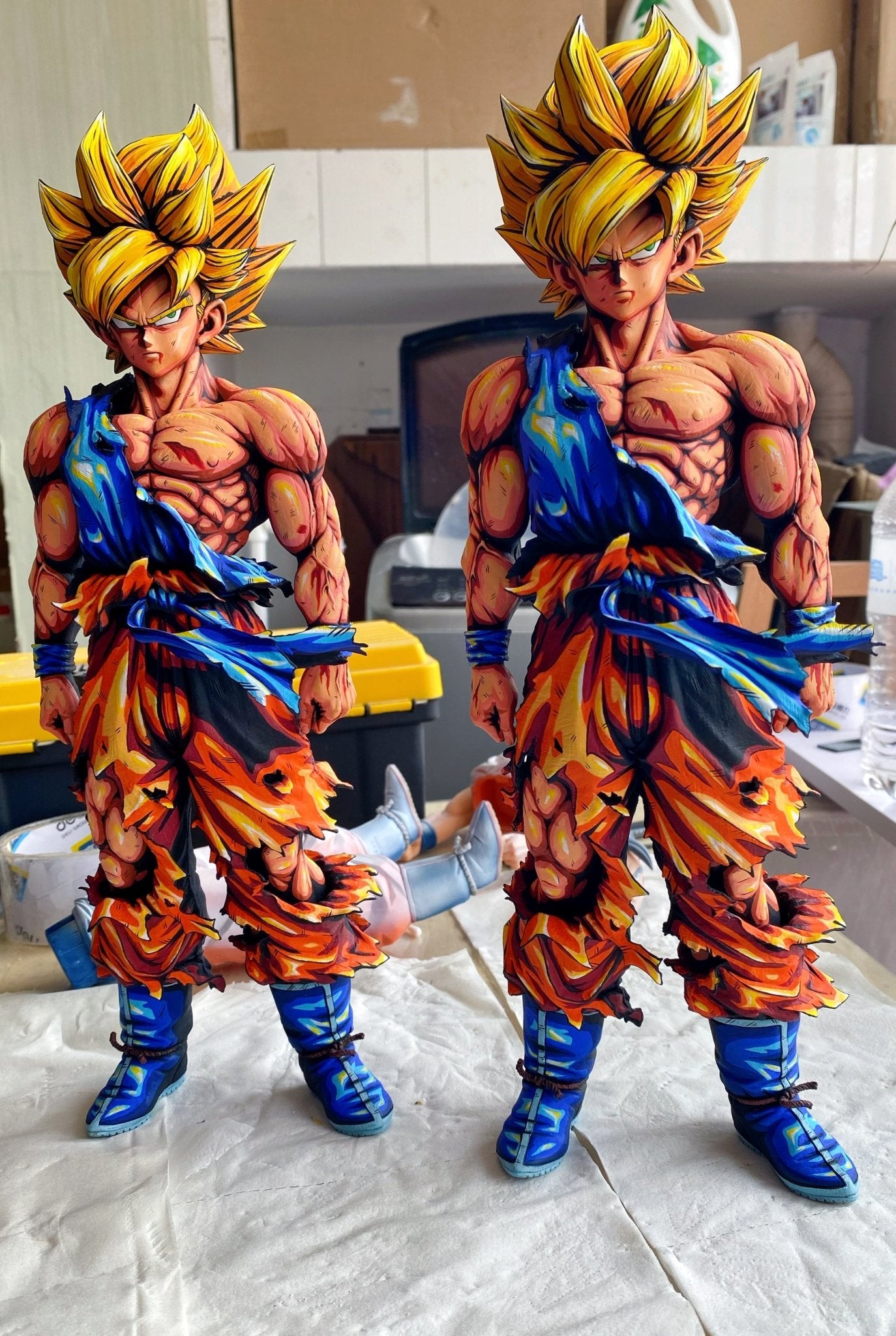 Dragon Ball Goku Anime coating Comic color effect Figure Goku super saiyan 3 - Lyk Repaint