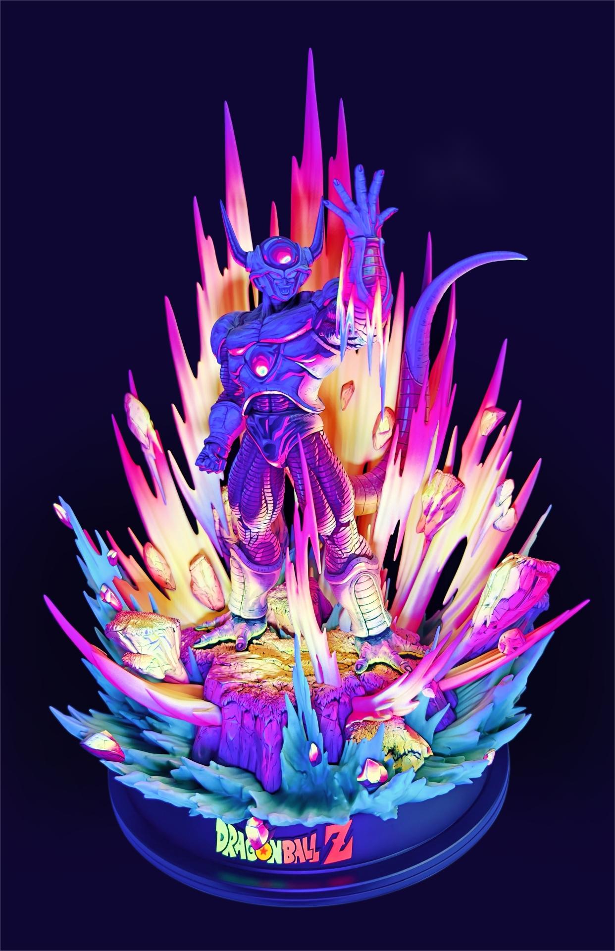 DragonBall Frieza GK statue manga color repainting - Lyk Repaint