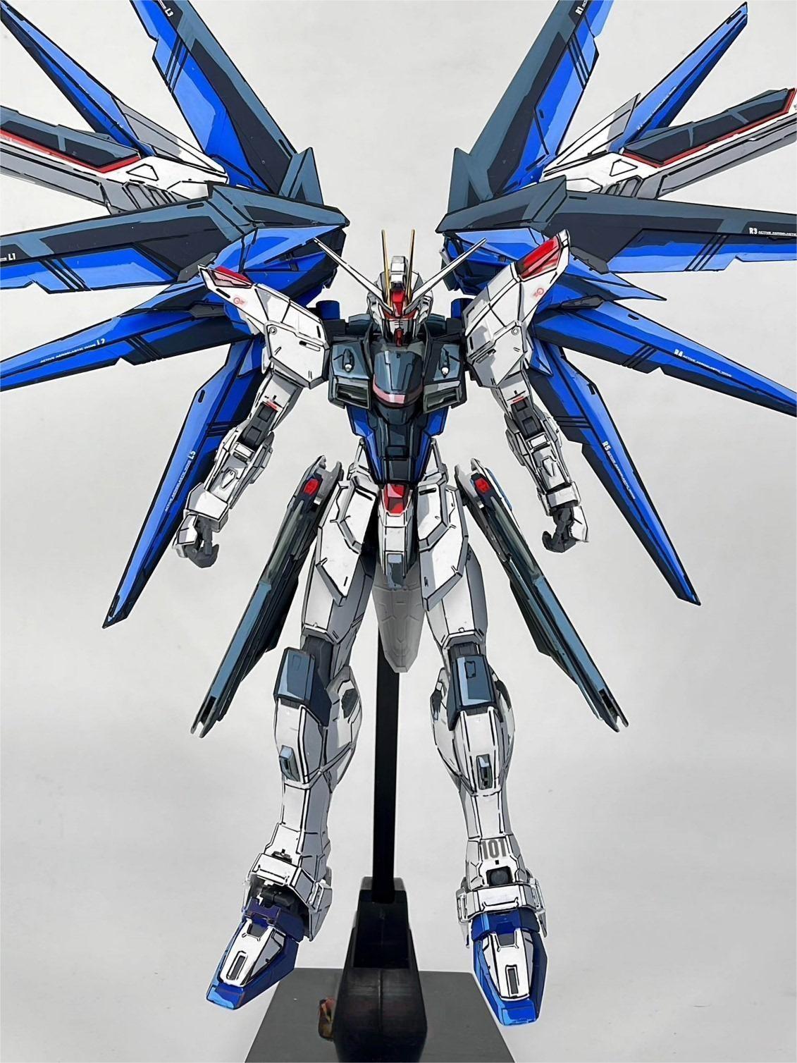 HG freedom Gundam manga color repaint - paintingmodel
