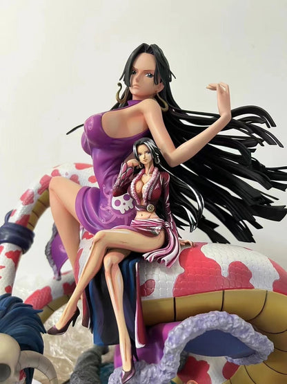 One Piece Hancock and Nami coating Comic color effect Figure model - paintingmodel