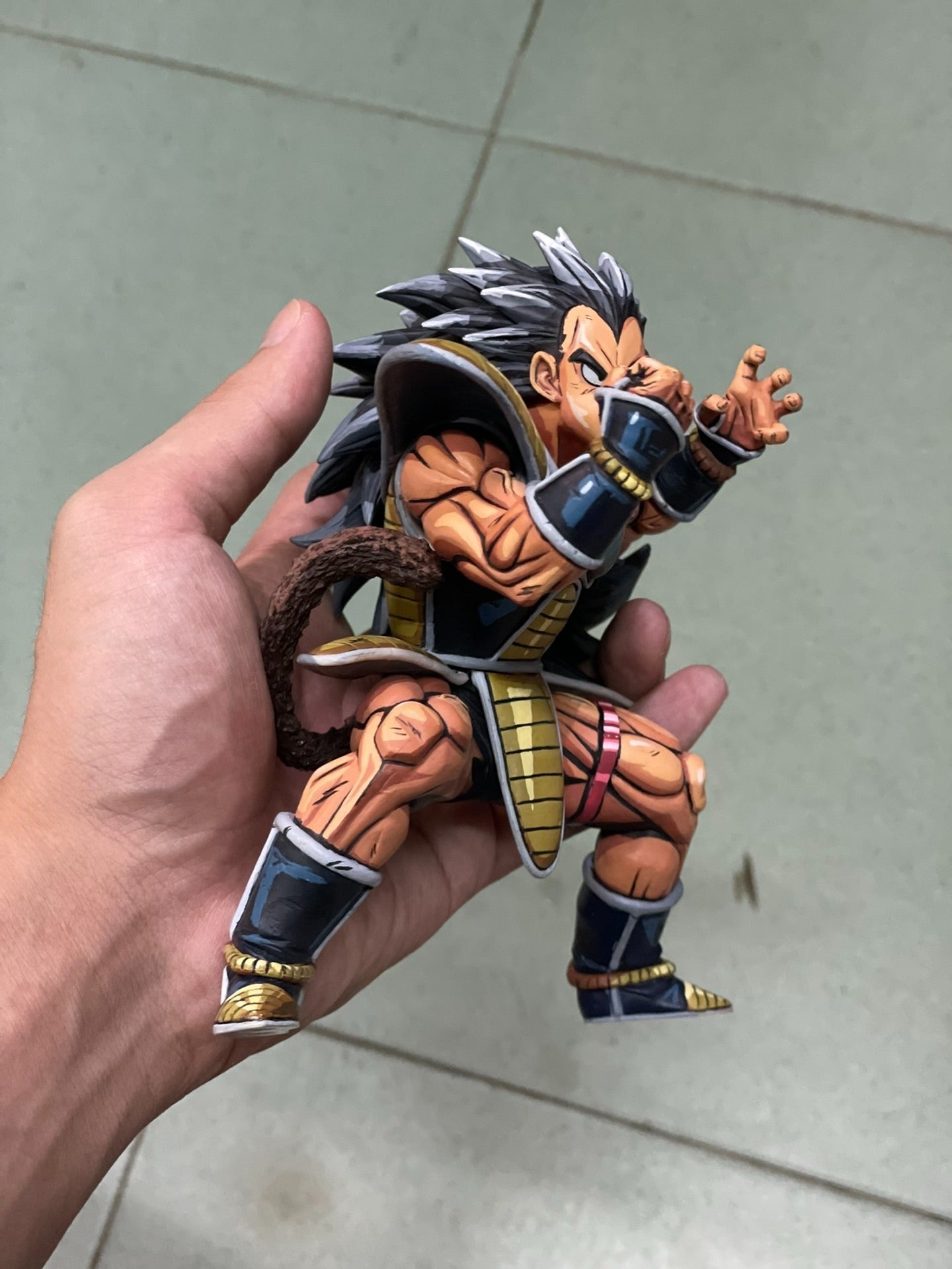 Raditz figure repainted in 2D comic color standing-dragonball – Lyk Repaint
