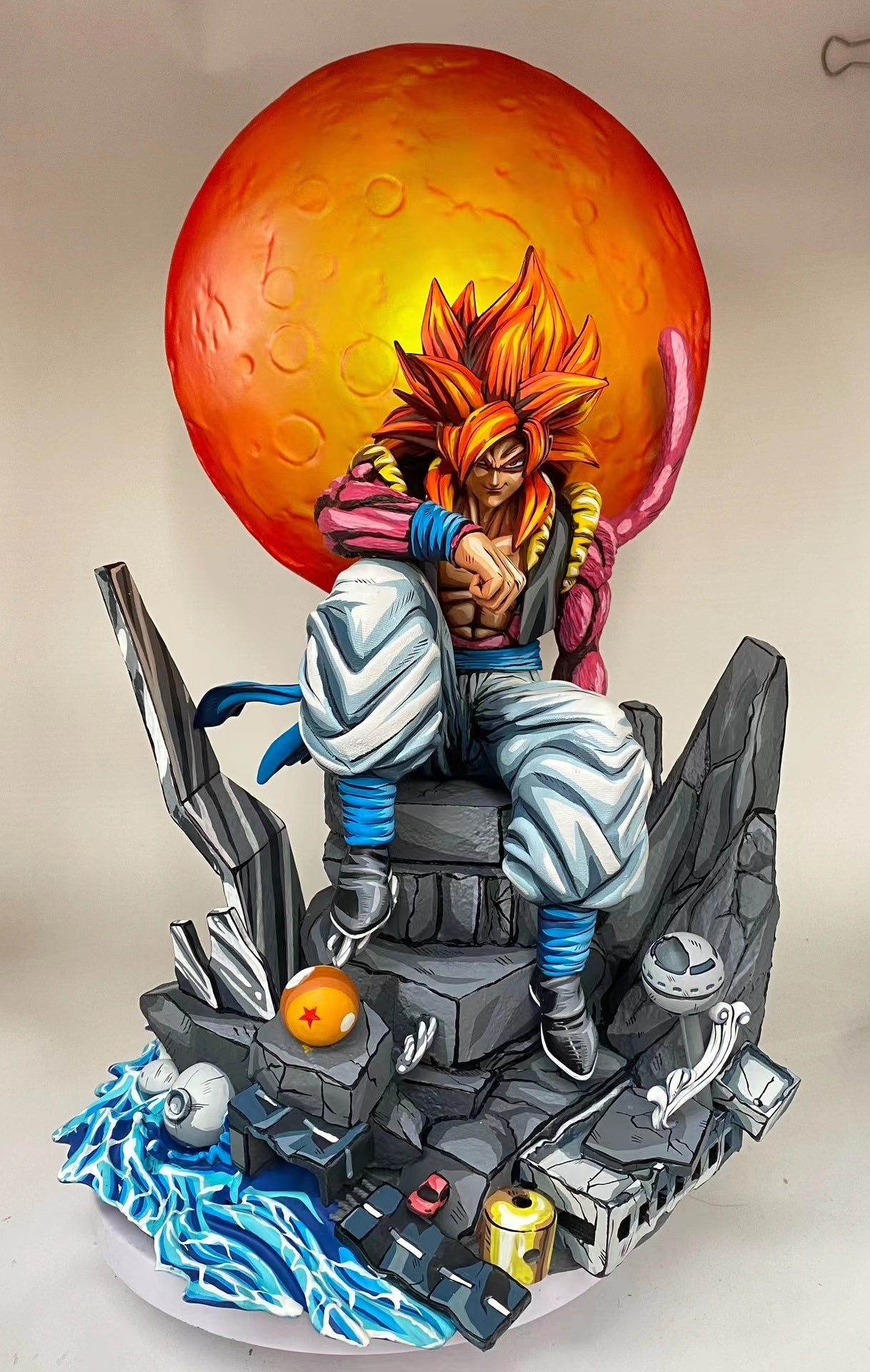 Repaint 2D comic color dragonball figure-super saiyan 4 goku - Lyk Repaint