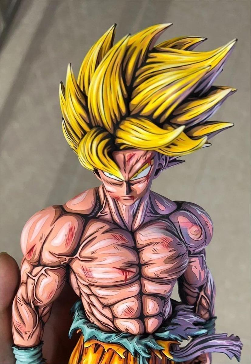 Repaint 2d comic color figure-dragonball-smsp goku – Lyk Repaint