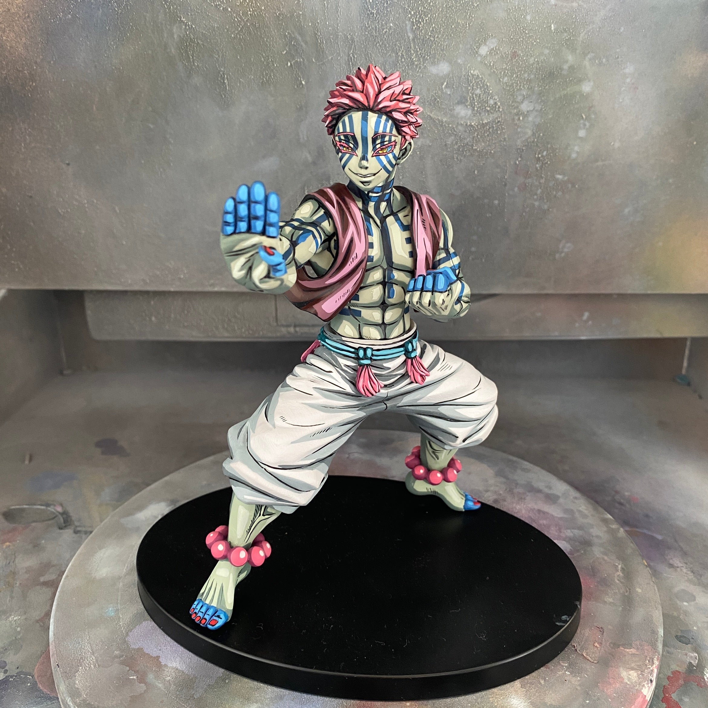 Akaze Figure Repaint 2D akaza figure-Demon Slayer: Kimetsu No Yaiba-akaza – Lyk Repaint