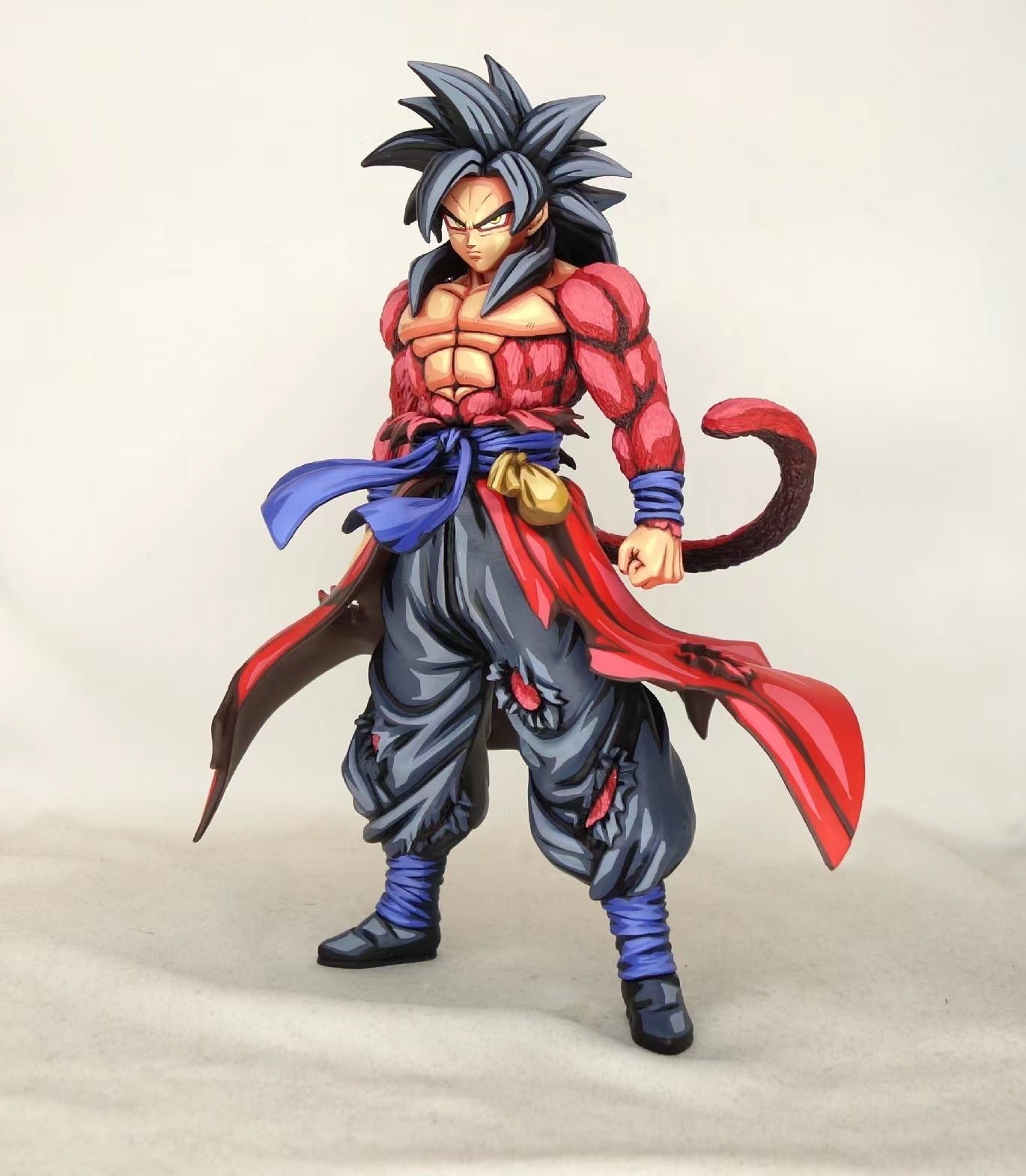 Goku Super Saiyan 4 Figure with Comic Color Effect – Lyk Repaint