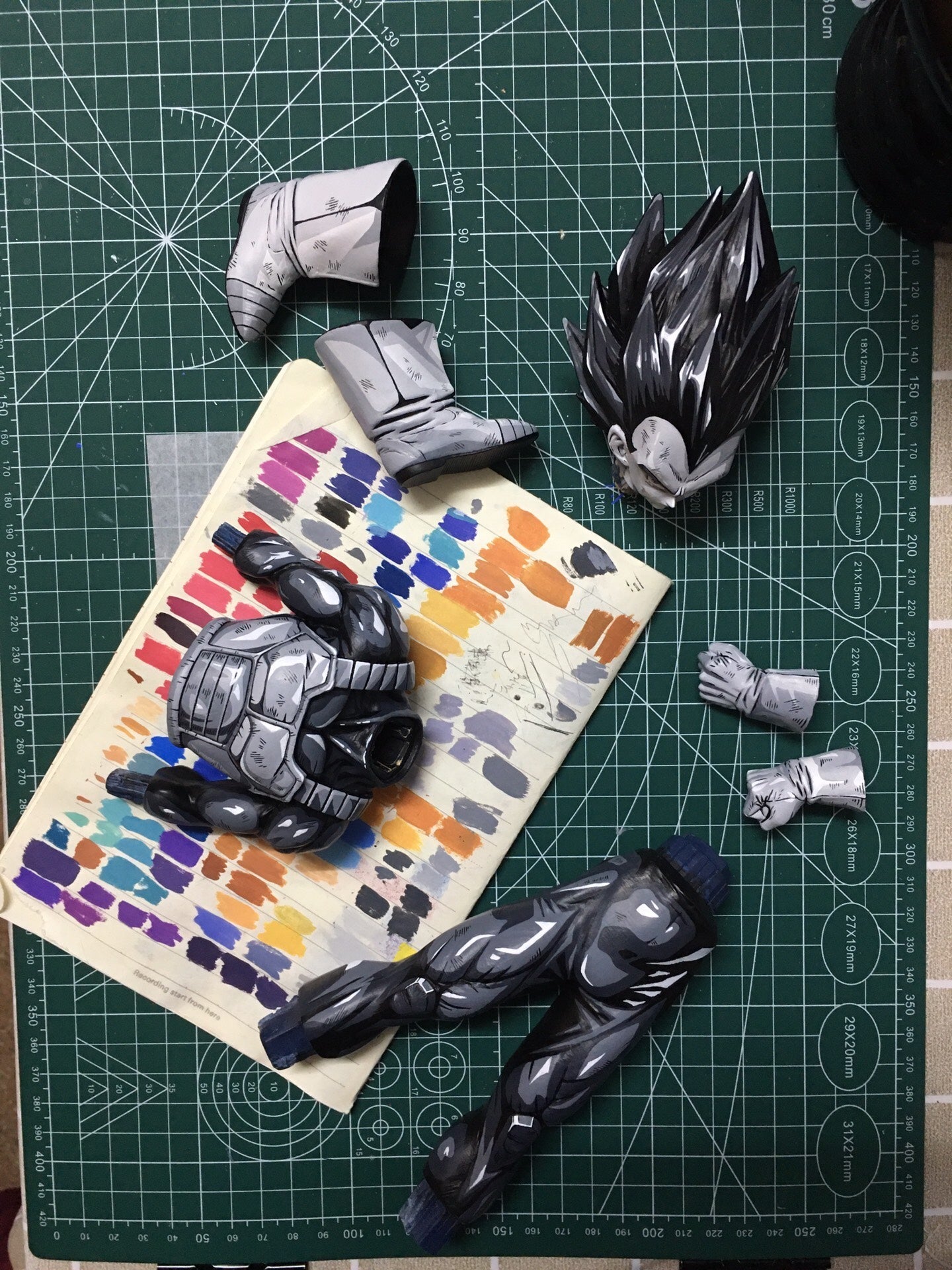 Vegeta Blue Figure with Comic Color Effect - Dragon Ball Anime Coating –  Lyk Repaint