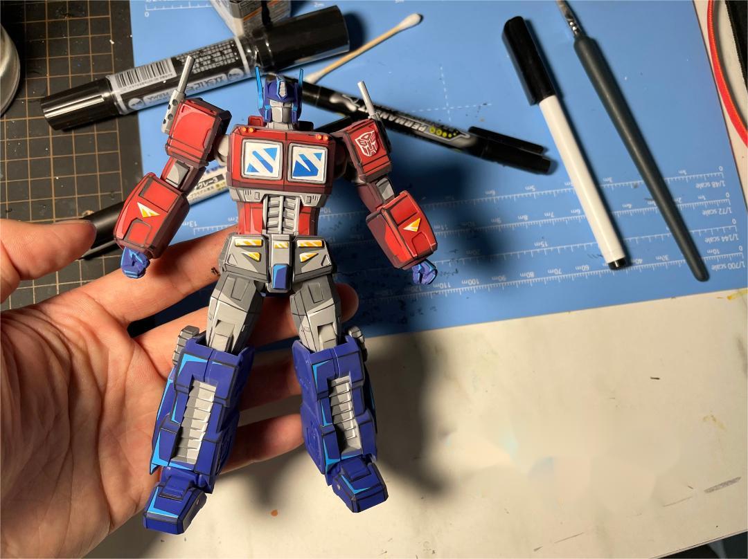 Transformers, Optimus Prime, comic color, two-dimensional repainting - Lyk Repaint