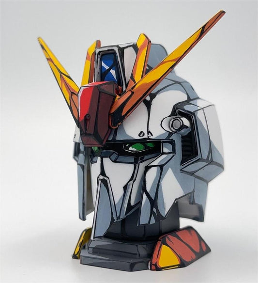 Repaint Z Gundam 2d gashapon head manga color gunpla -lykrepaint